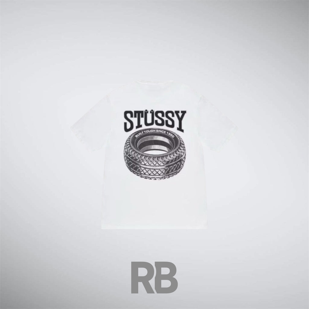 stussy Tire White T-shirt