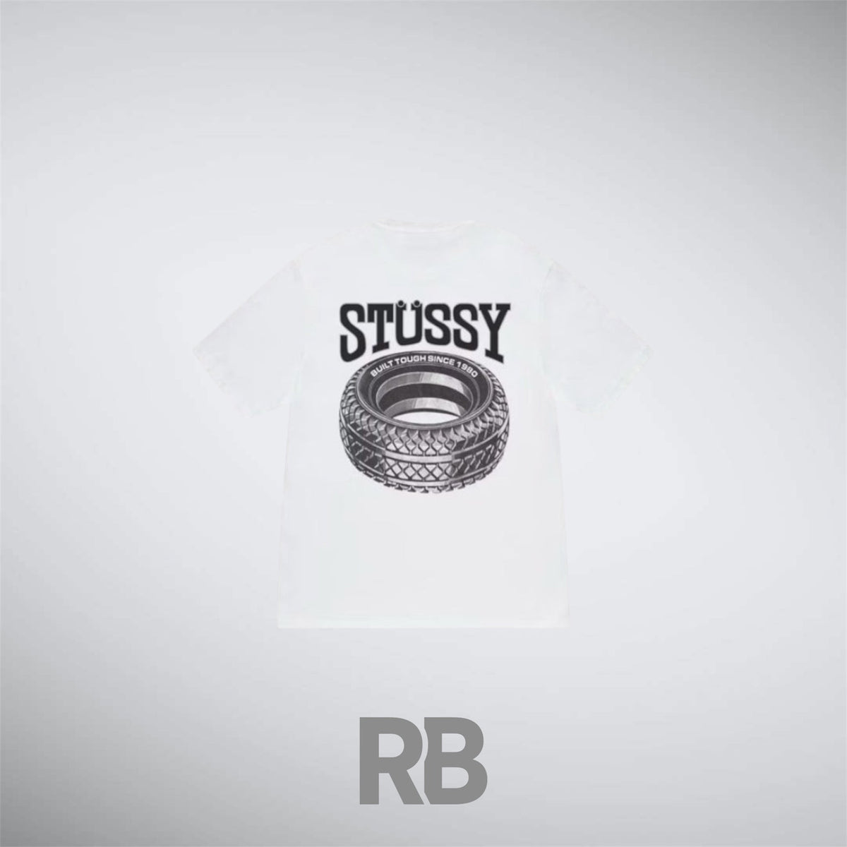 stussy Tire White T-shirt