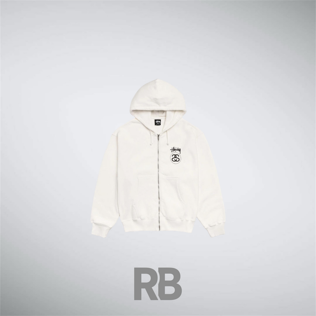 Stussy Link White Zip Up