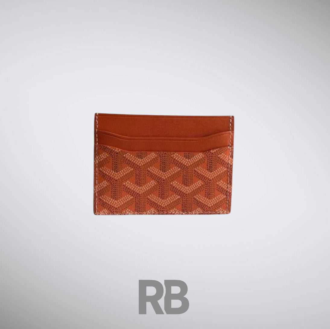goyard saint sulpice orange cardholder