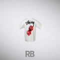 Stussy dice white t-shirt