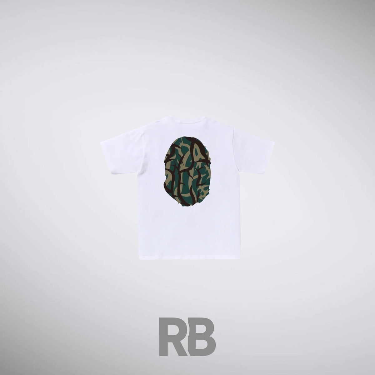 bape double side white
