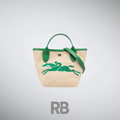 Long Champ small le panier green tote bag