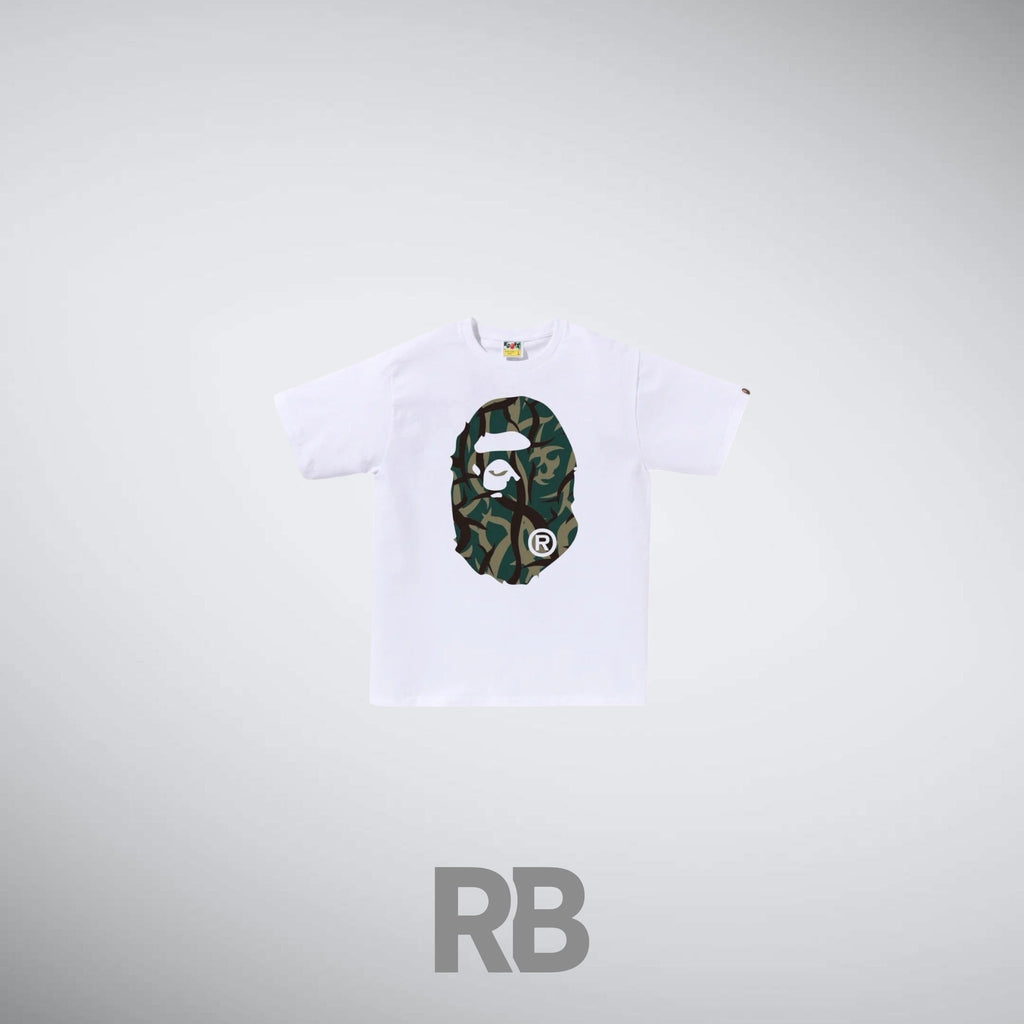 bape double side white