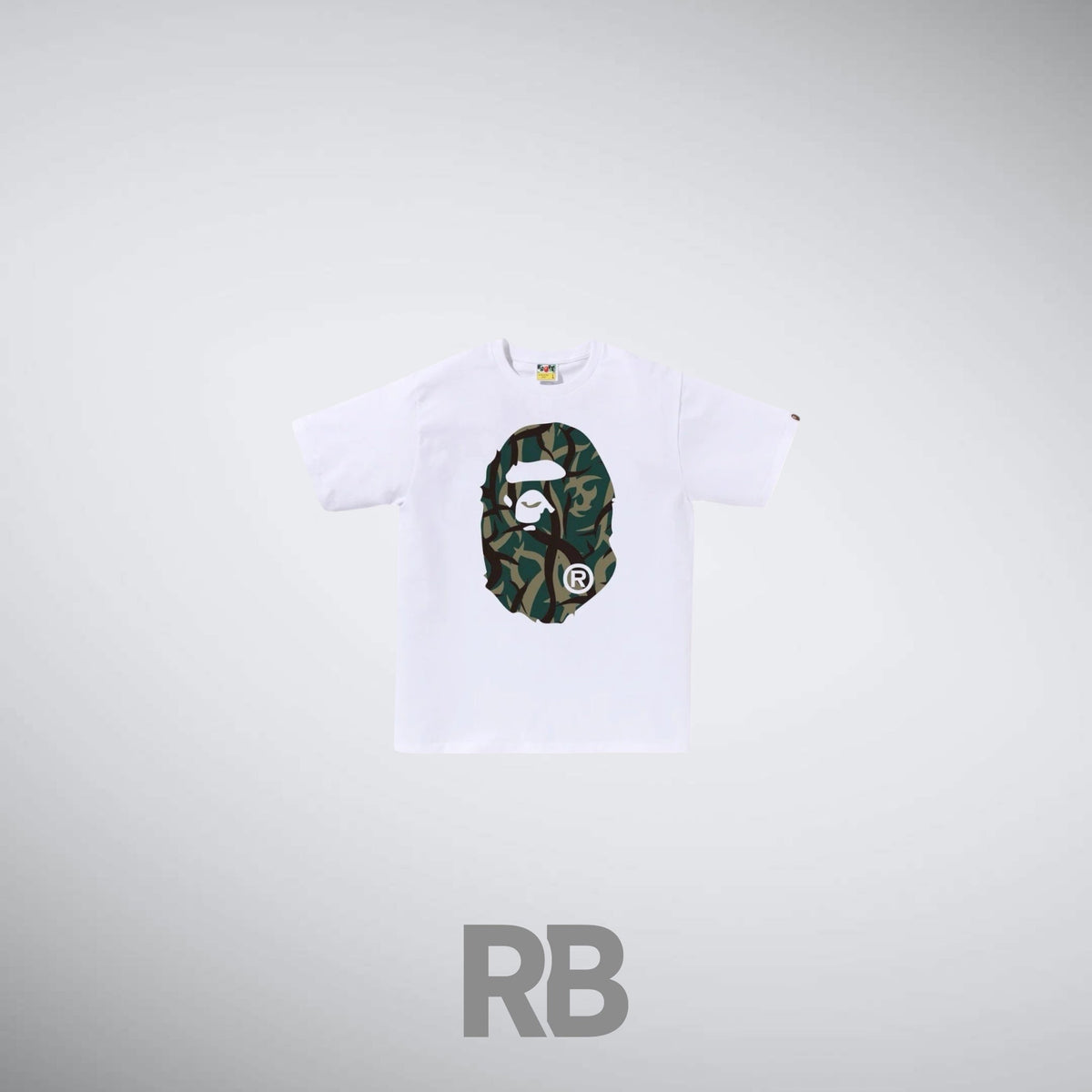 bape double side white