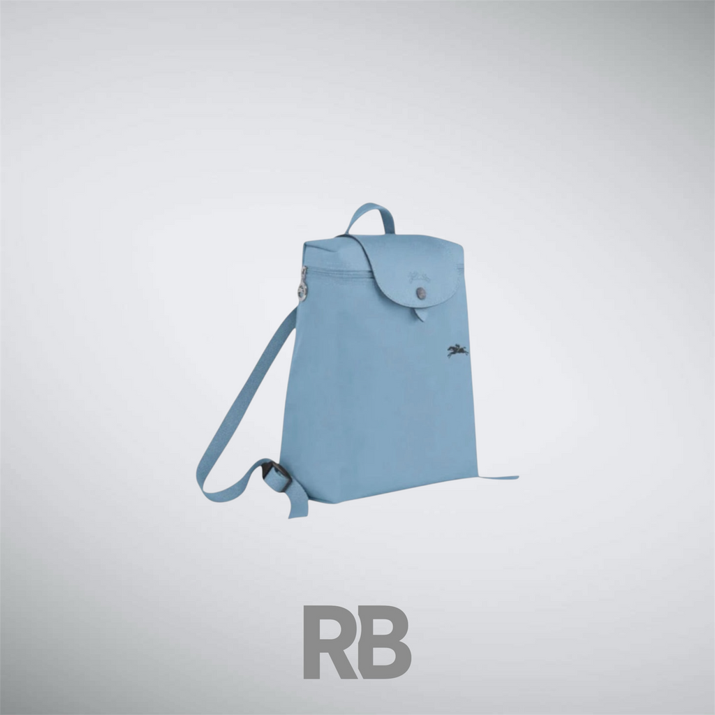 Long Champ le pilage blue backpack