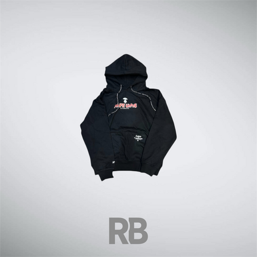 aape unvs black hoodie