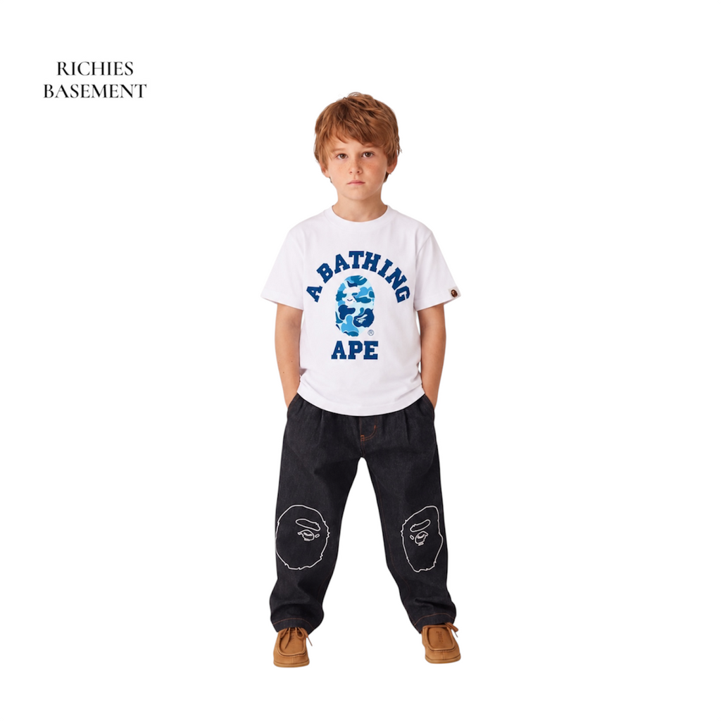 bape KIDS White Baby Blue T-shirt