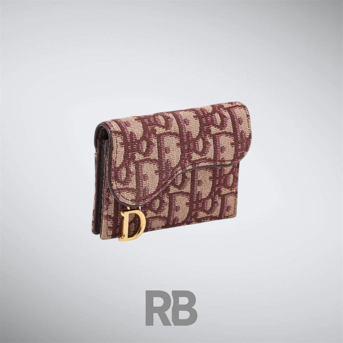 dior Saddle Red Cardholder