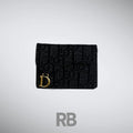 dior Saddle Black Cardholder