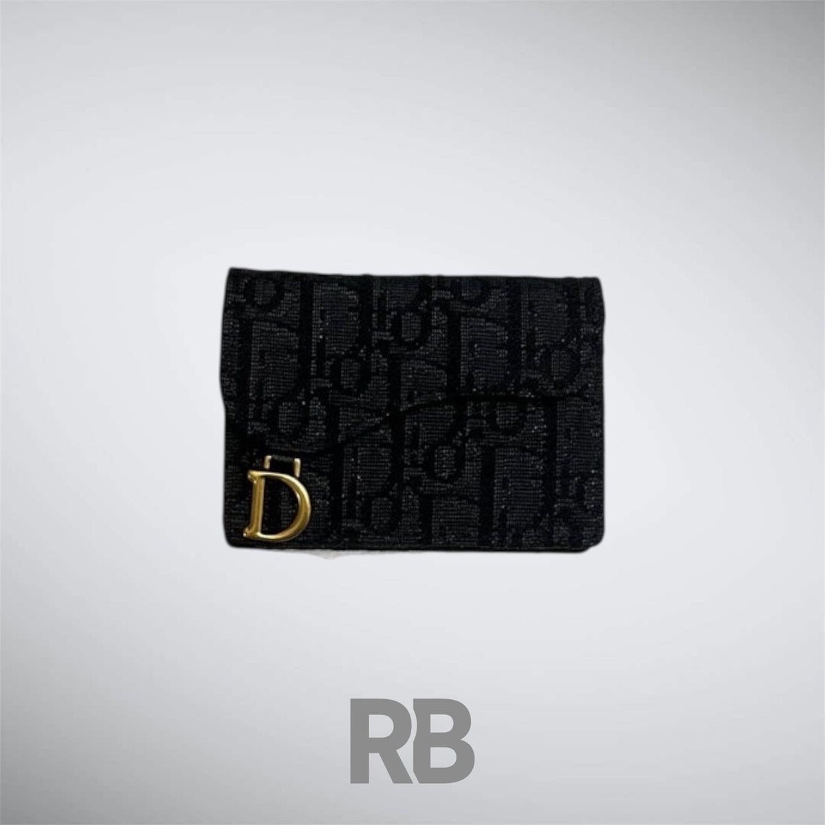 dior Saddle Black Cardholder