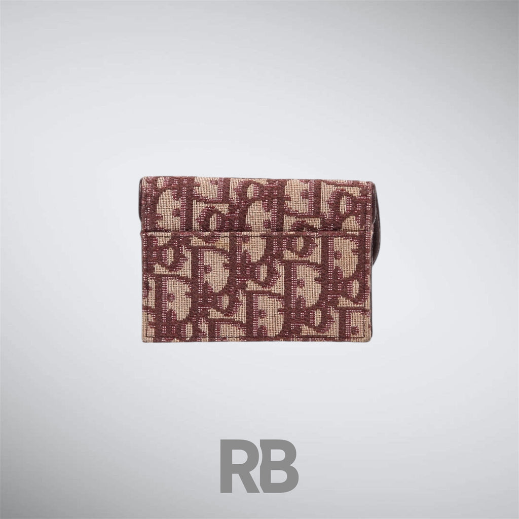 dior Saddle Red Cardholder