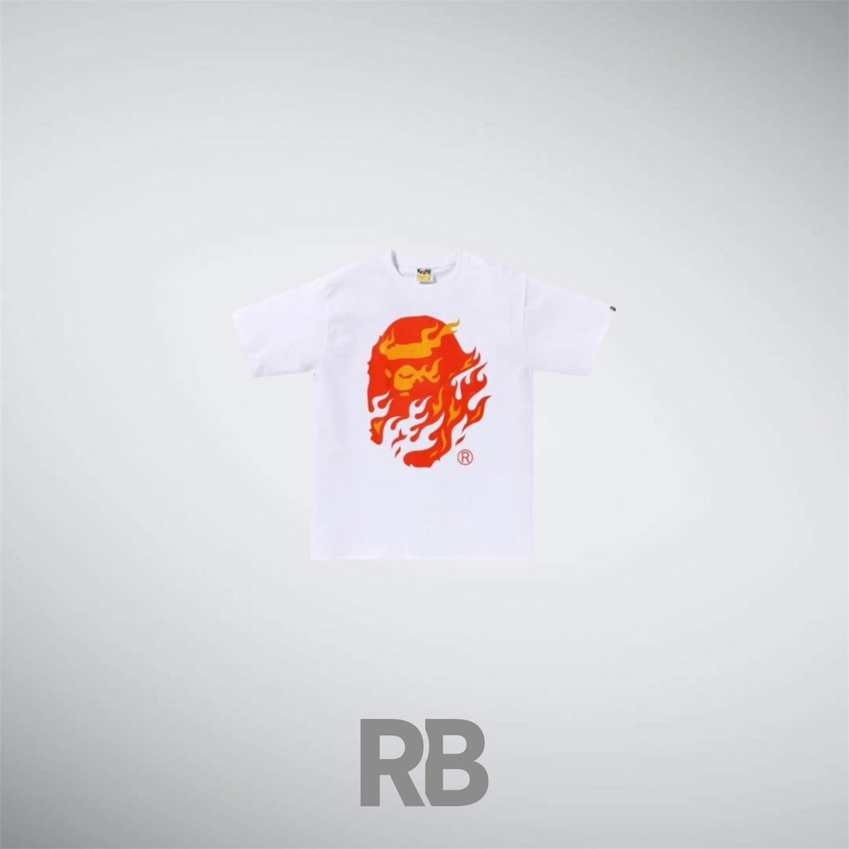 bape Fire White T-shirt