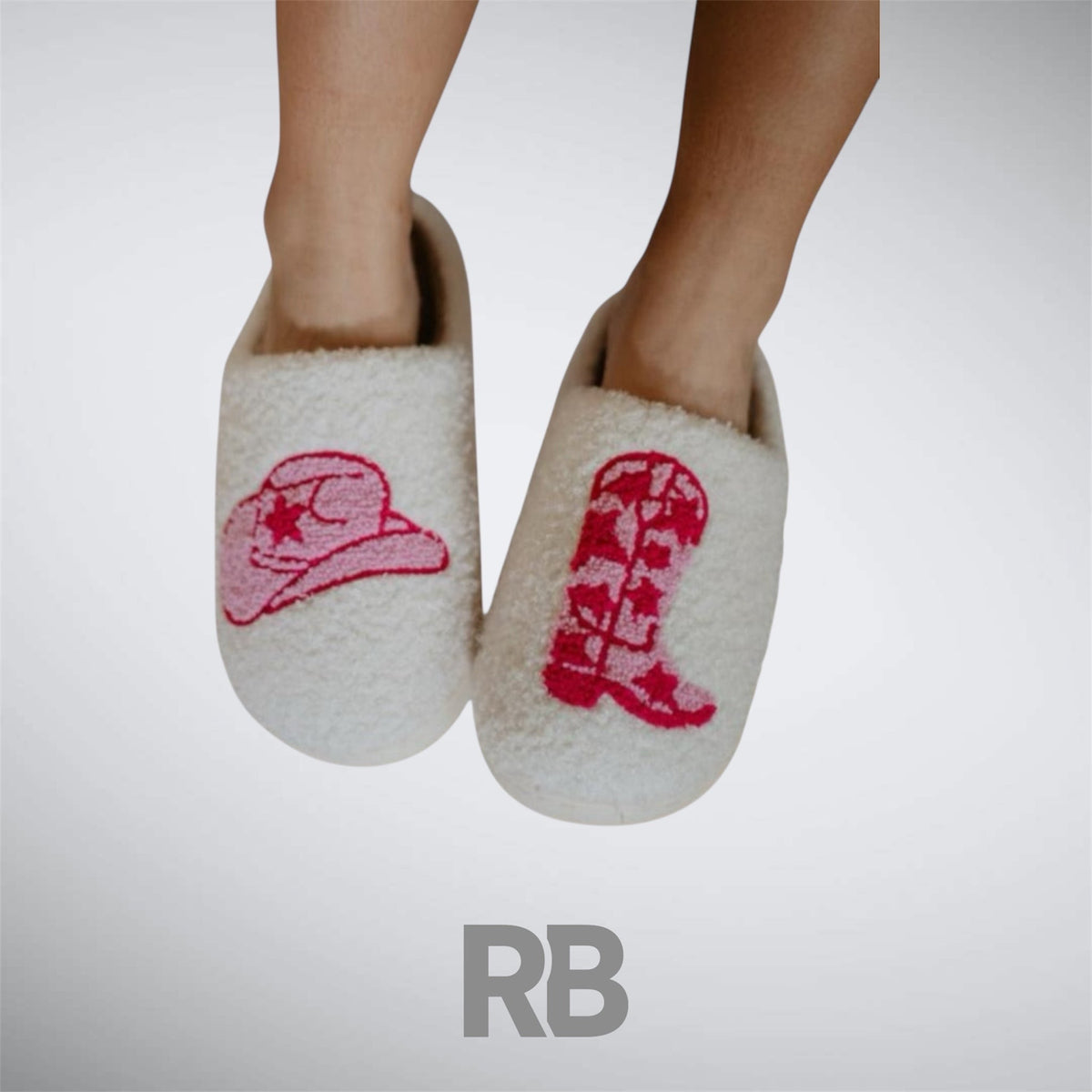 boot and cowgirl hat slides