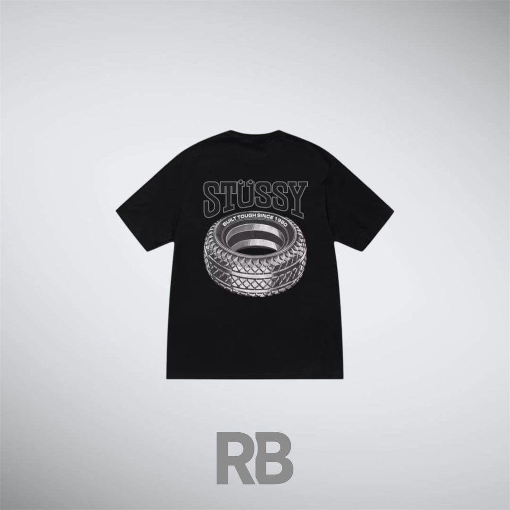 stussy Tire Black T-shirt