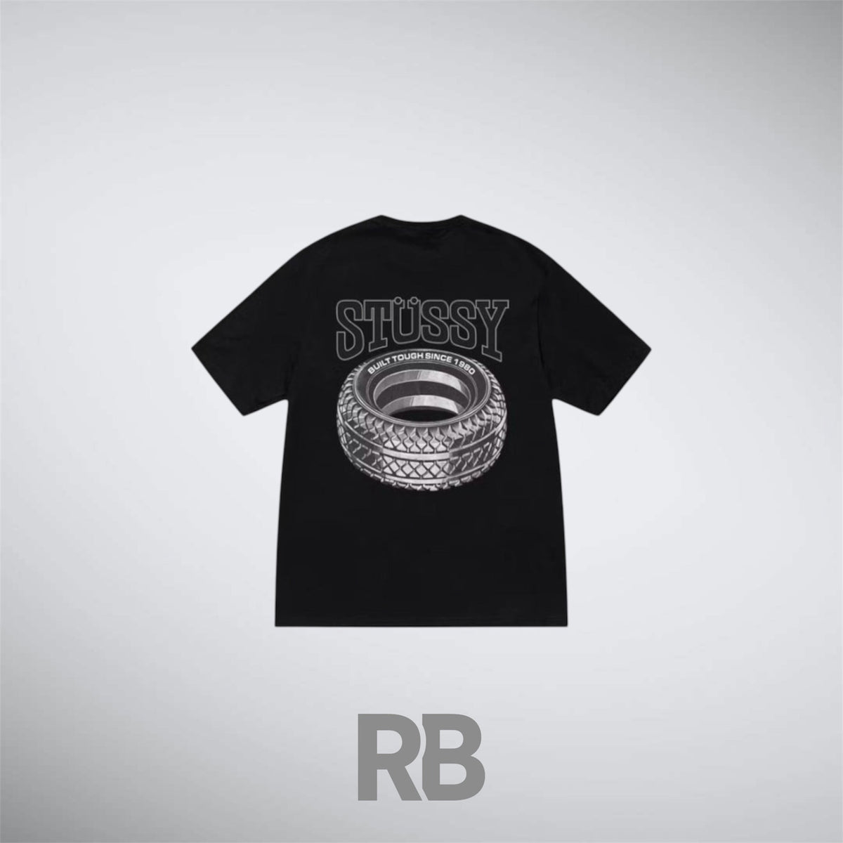 stussy Tire Black T-shirt