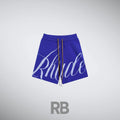 RHDE blue knitted short