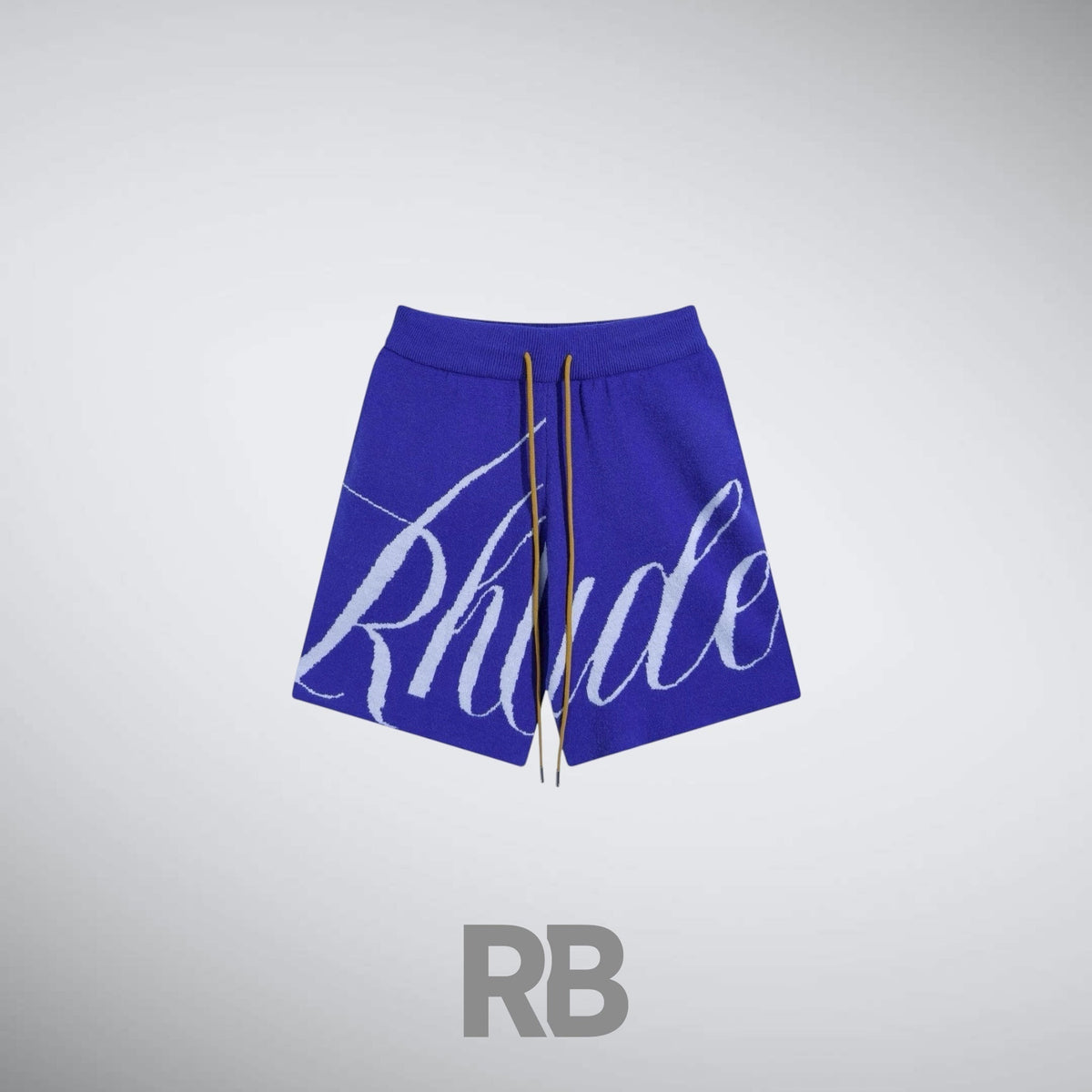 RHDE blue knitted short