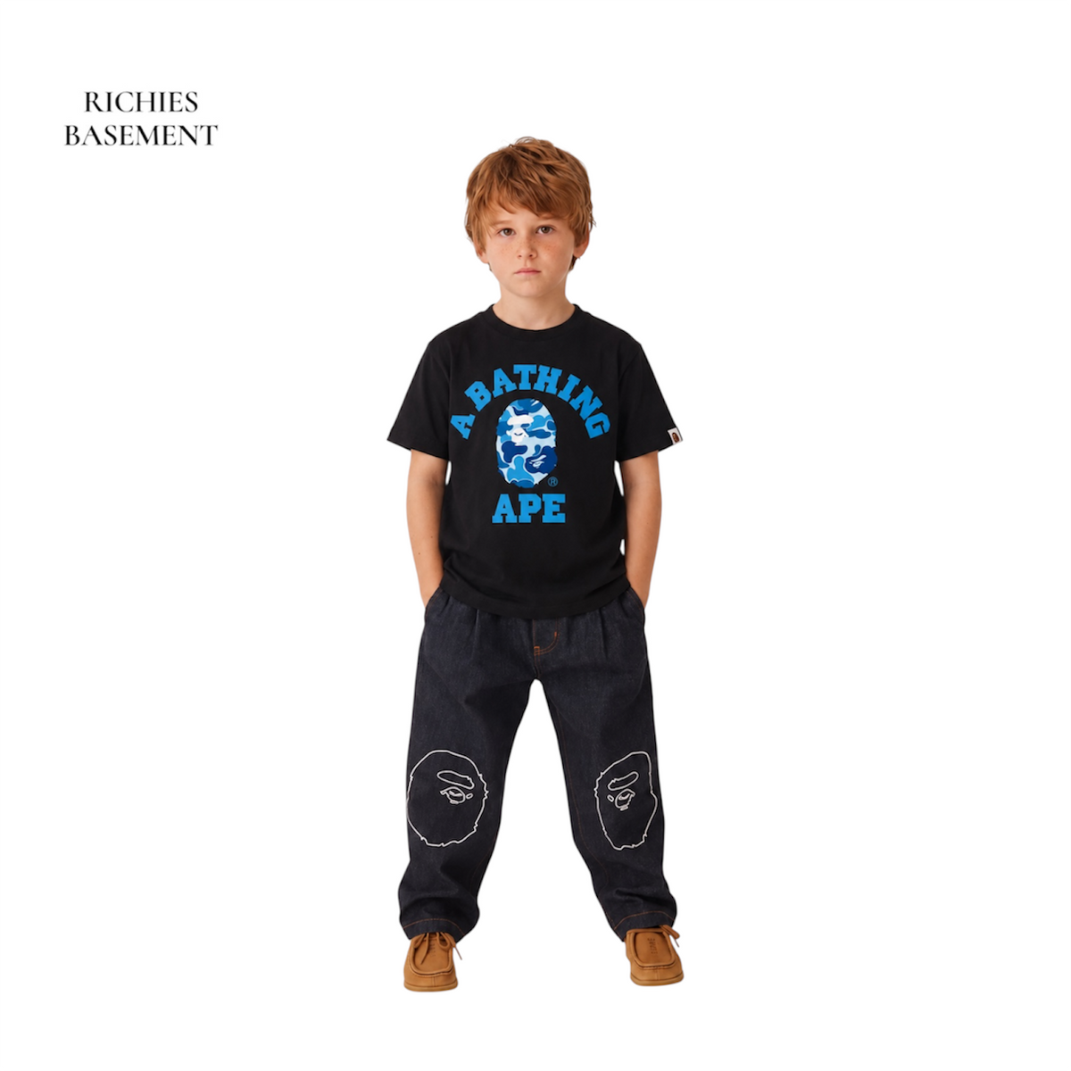 bape KIDS Baby Blue T-shirt