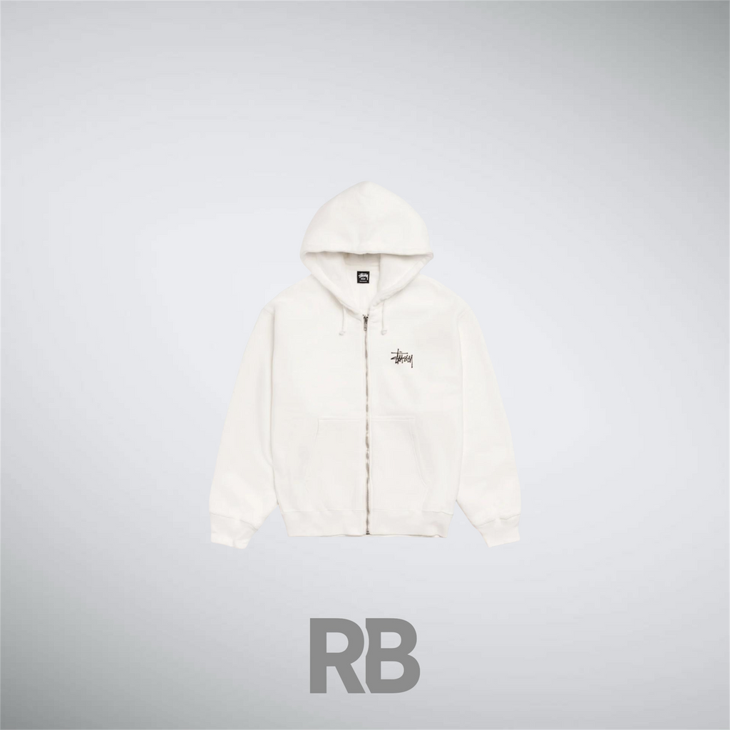 Stussy Classic White Zip Up