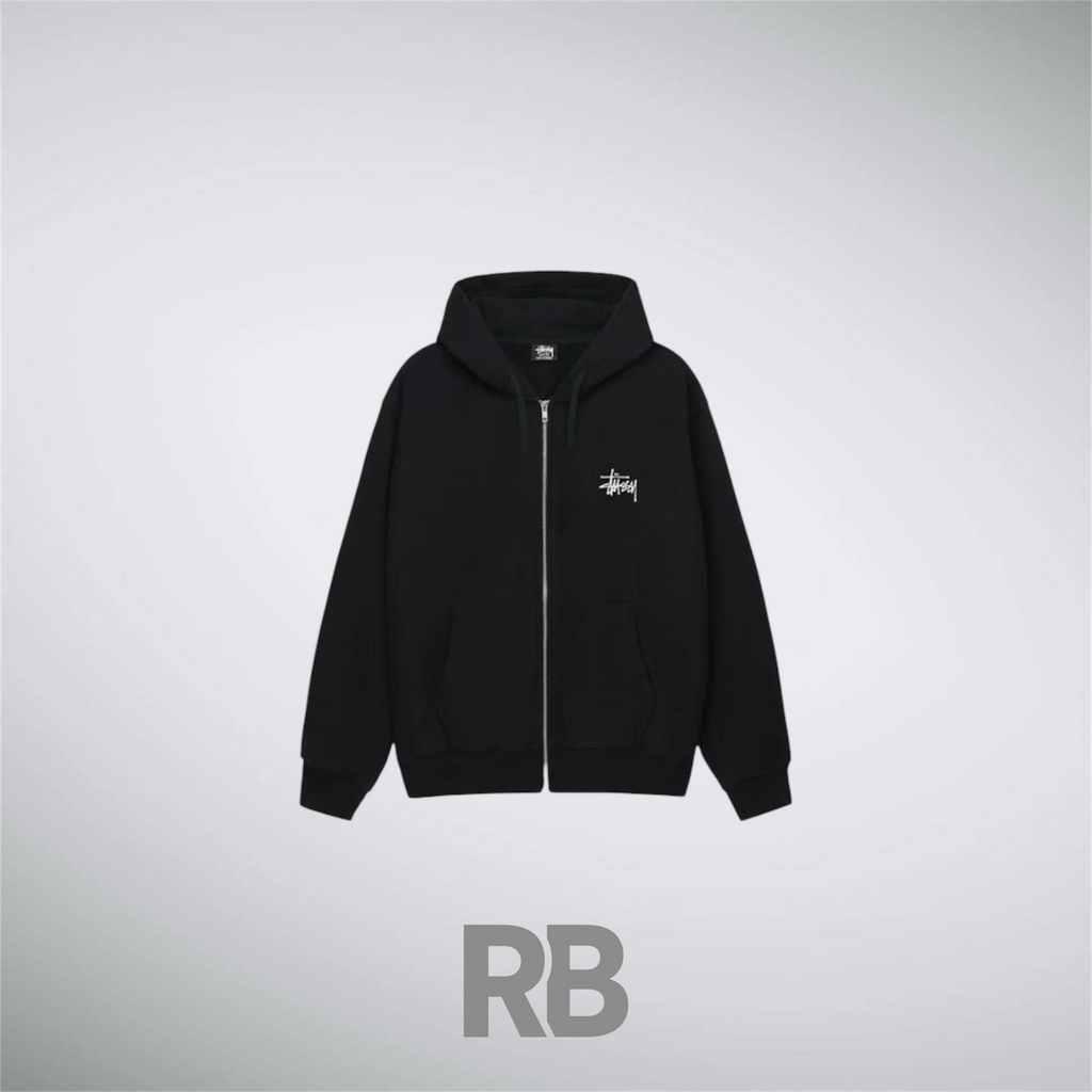 Stussy Classic Black Zip Up