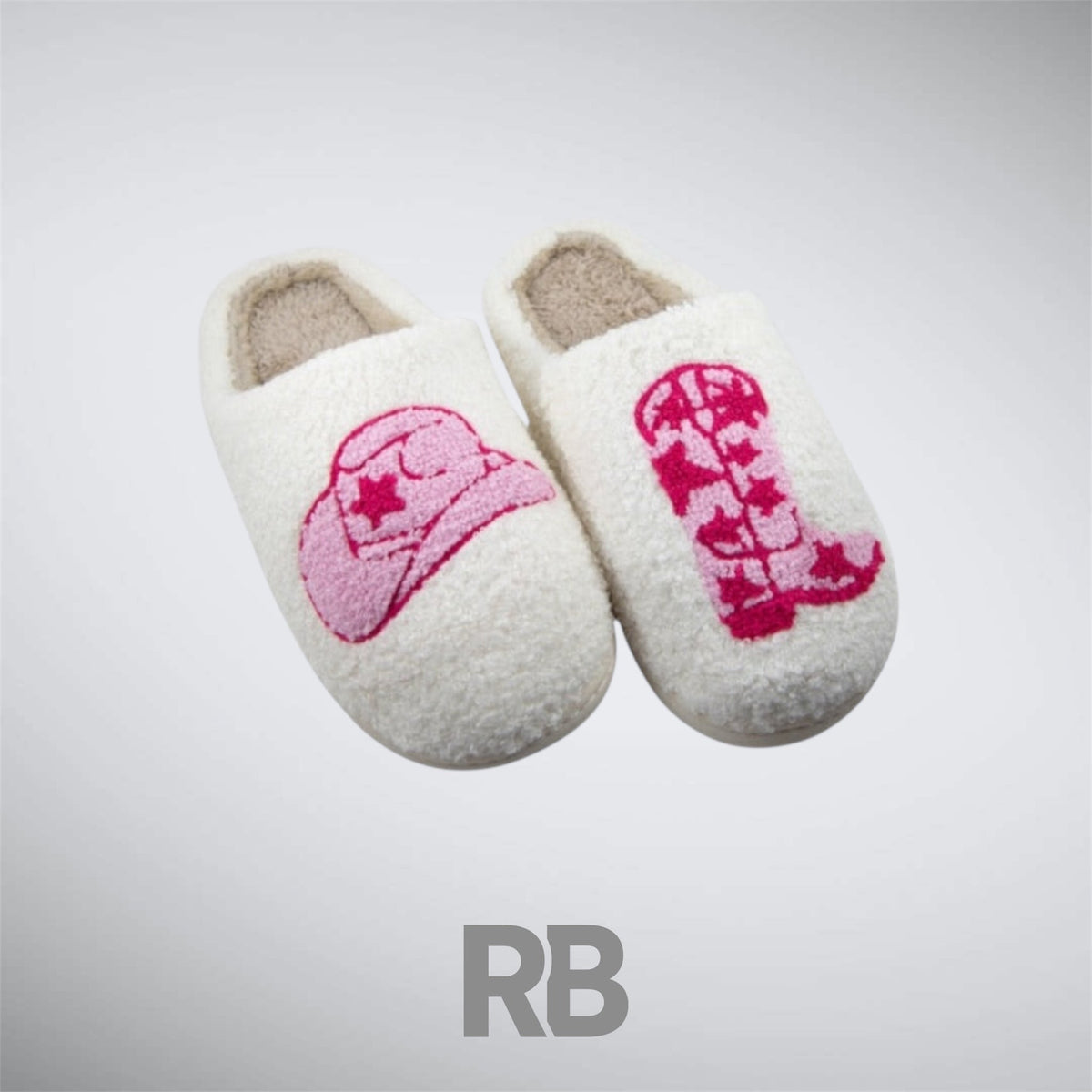 boot and cowgirl hat slides